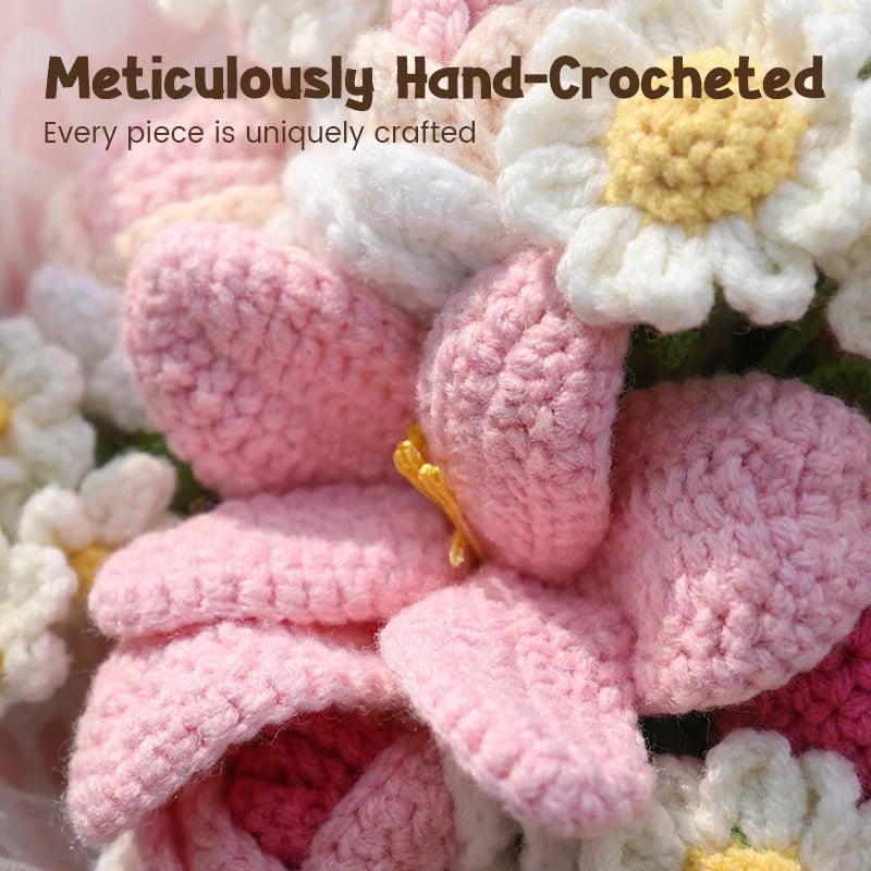🔥2026 New Arrivals 49% Off for a Limited Time💐Handmade Crochet Flower Bouquet