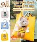 📢📢50% OFF !! ⏰Cute Dew Head Shape Cat Bag - Pets Carrier Bag