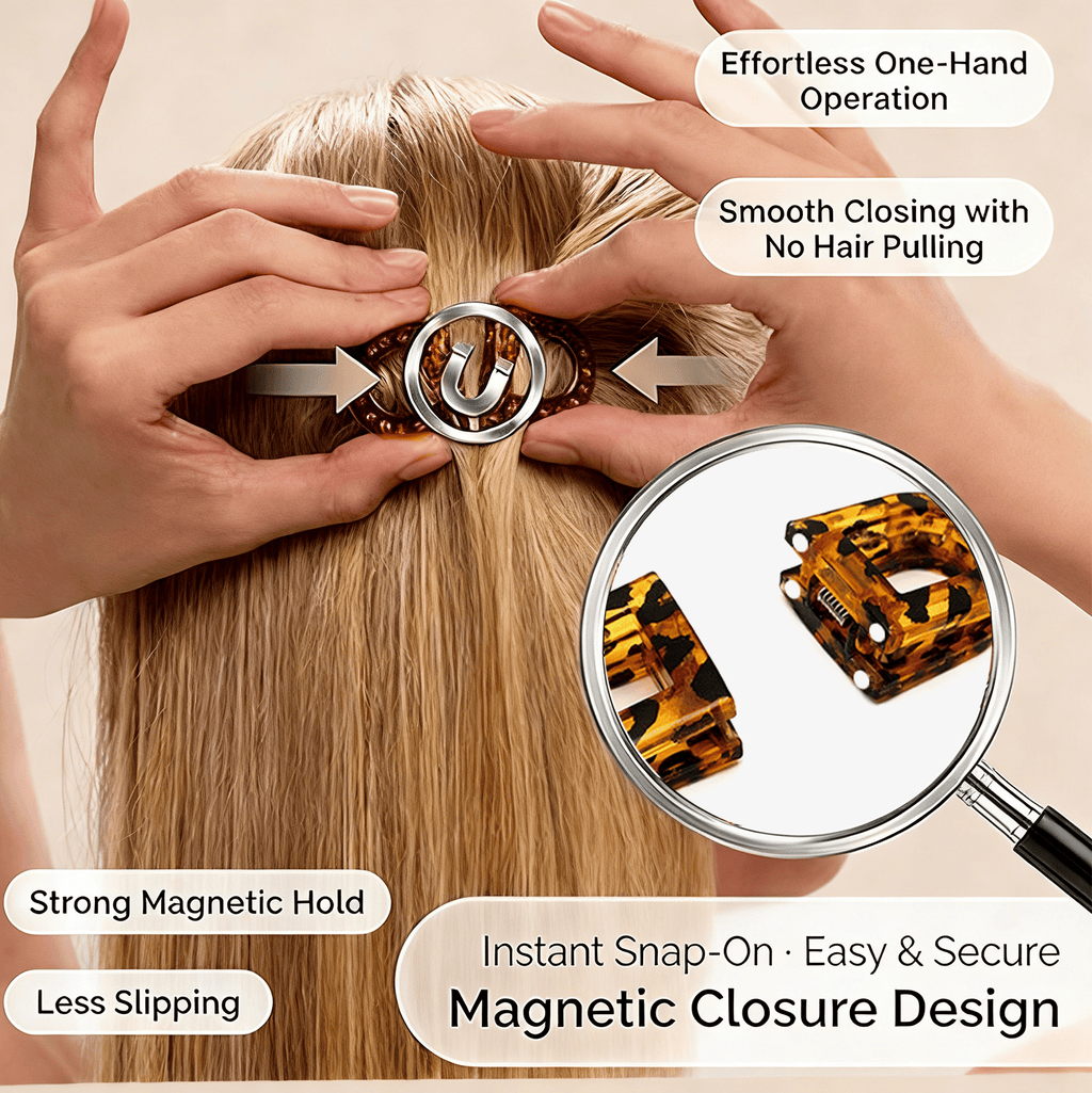 🔥Last Day 49% OFF✨Magnetic Hair Clip – Secure Hold, No Slipping