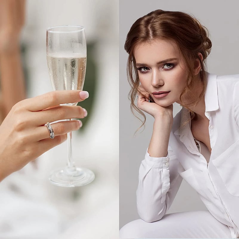 🎁Today Only 49% Off - Sparkling Spinning Ring, Relieves Anxiety, Symbolizes Vows & Luck, Waterproof & Fade-Resistant