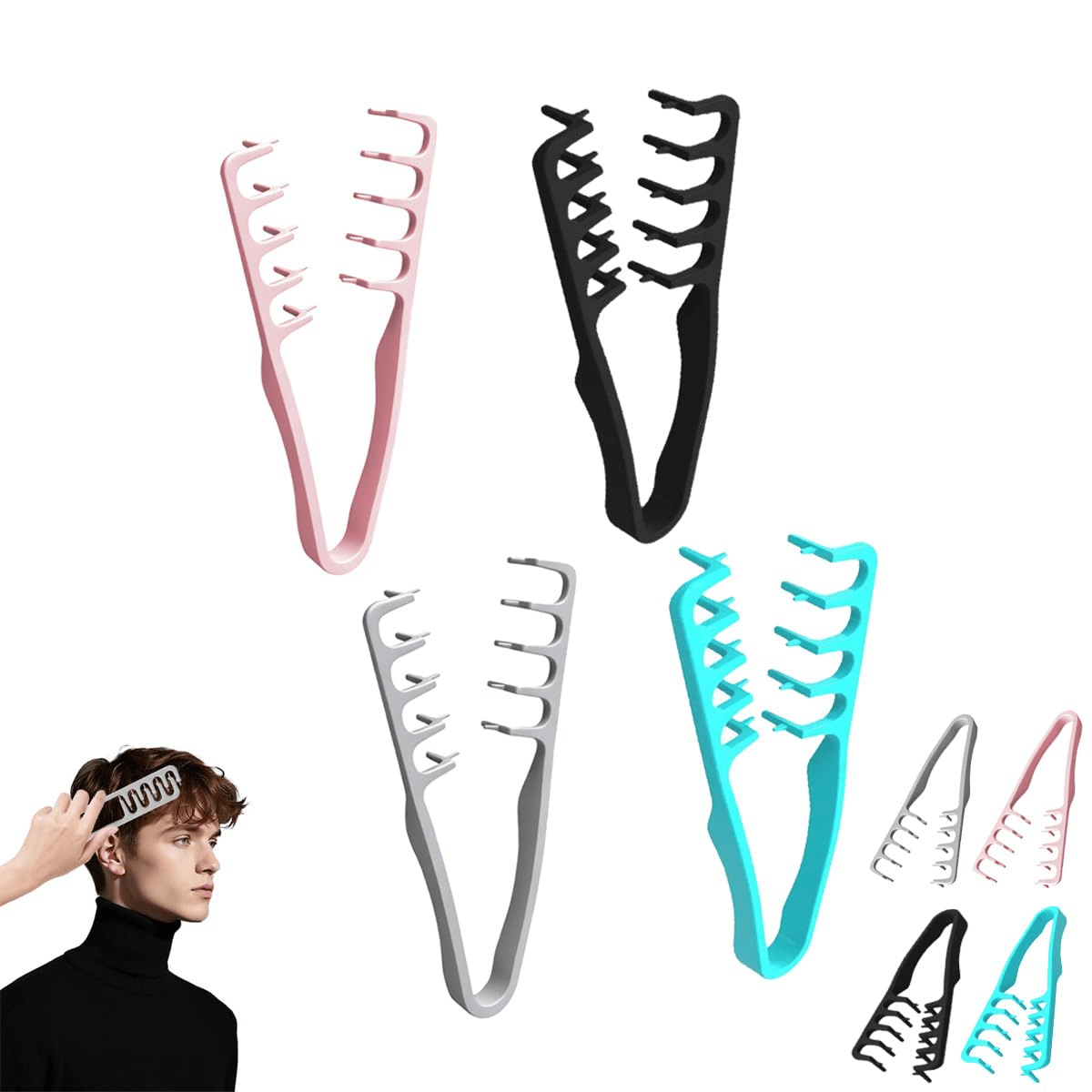 💇2026 Upgrade Volumizing Comb, Wide-Tooth Styling for Men & Women-✨ Buy 1 Get 1 Free