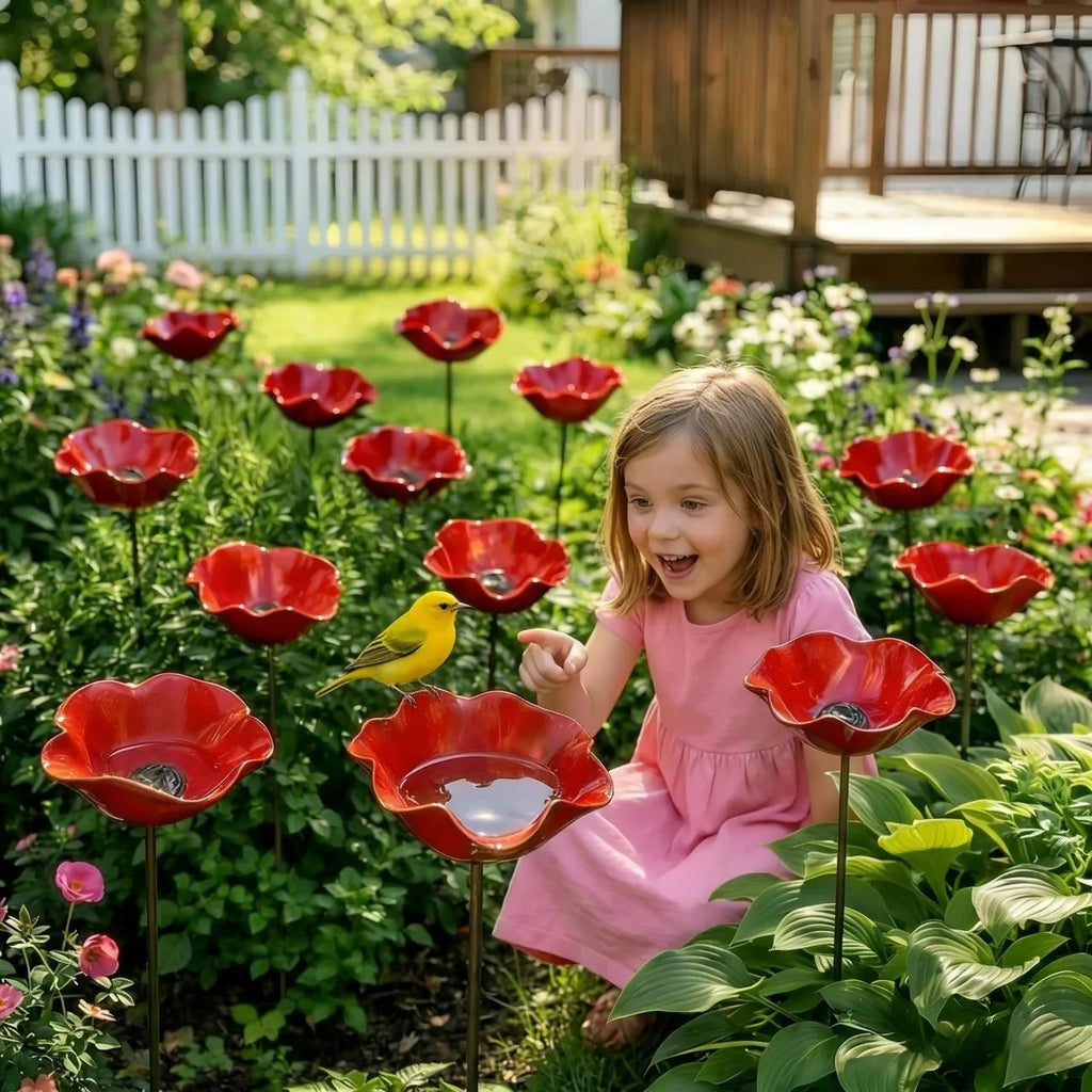 💖🎁Early Spring Limited-Time 50% Off--🎁Handmade Metal Flower Garden Stake🐦