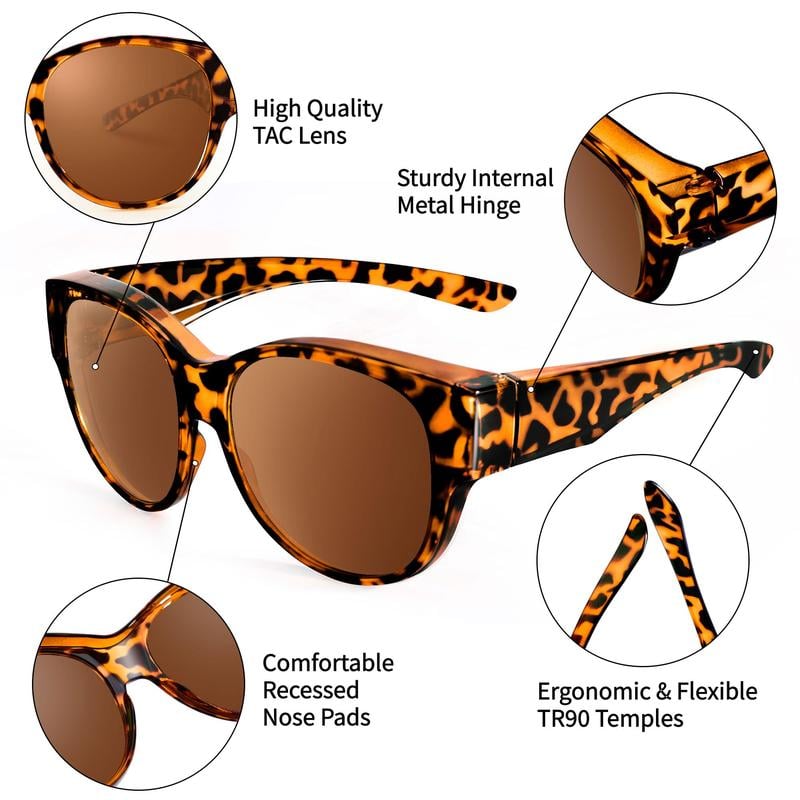 LAST DAY BUY 1 GET 1 FREE😎 Fitover Polarized Sunglasses for Myopia | UV400 & Anti-Blue Light | Ultra-Light Cat-Eye