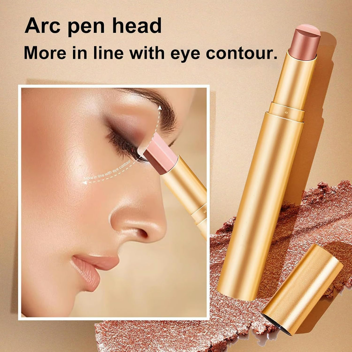 ✨Three-color Shade Cream Eye shadow Stick | Smooth & Blendable