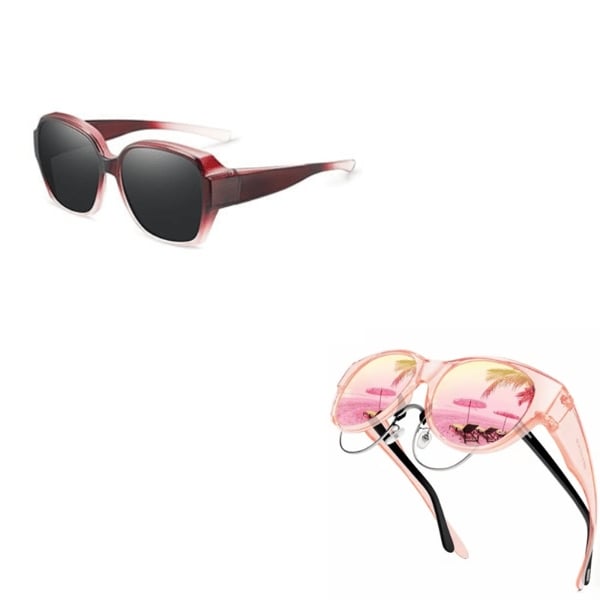 LAST DAY BUY 1 GET 1 FREE😎 Fitover Polarized Sunglasses for Myopia | UV400 & Anti-Blue Light | Ultra-Light Cat-Eye