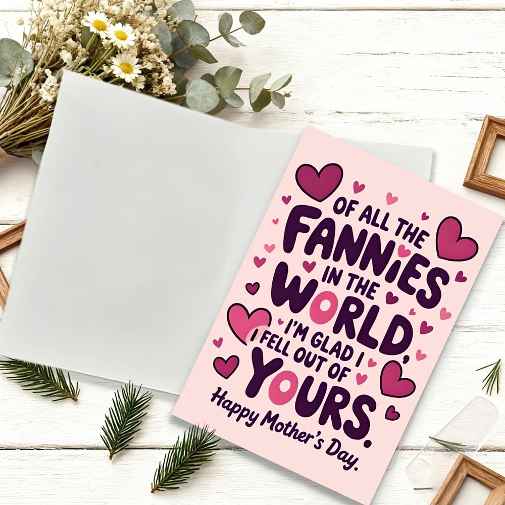 💖"All the Fannies" Mother's Day Card | Make Mom Laugh & Cry
