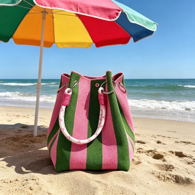 🏆 Limited-Time Sale: 49% OFF 🌴Artisan Handmade Knitted Crochet Bucket Bag