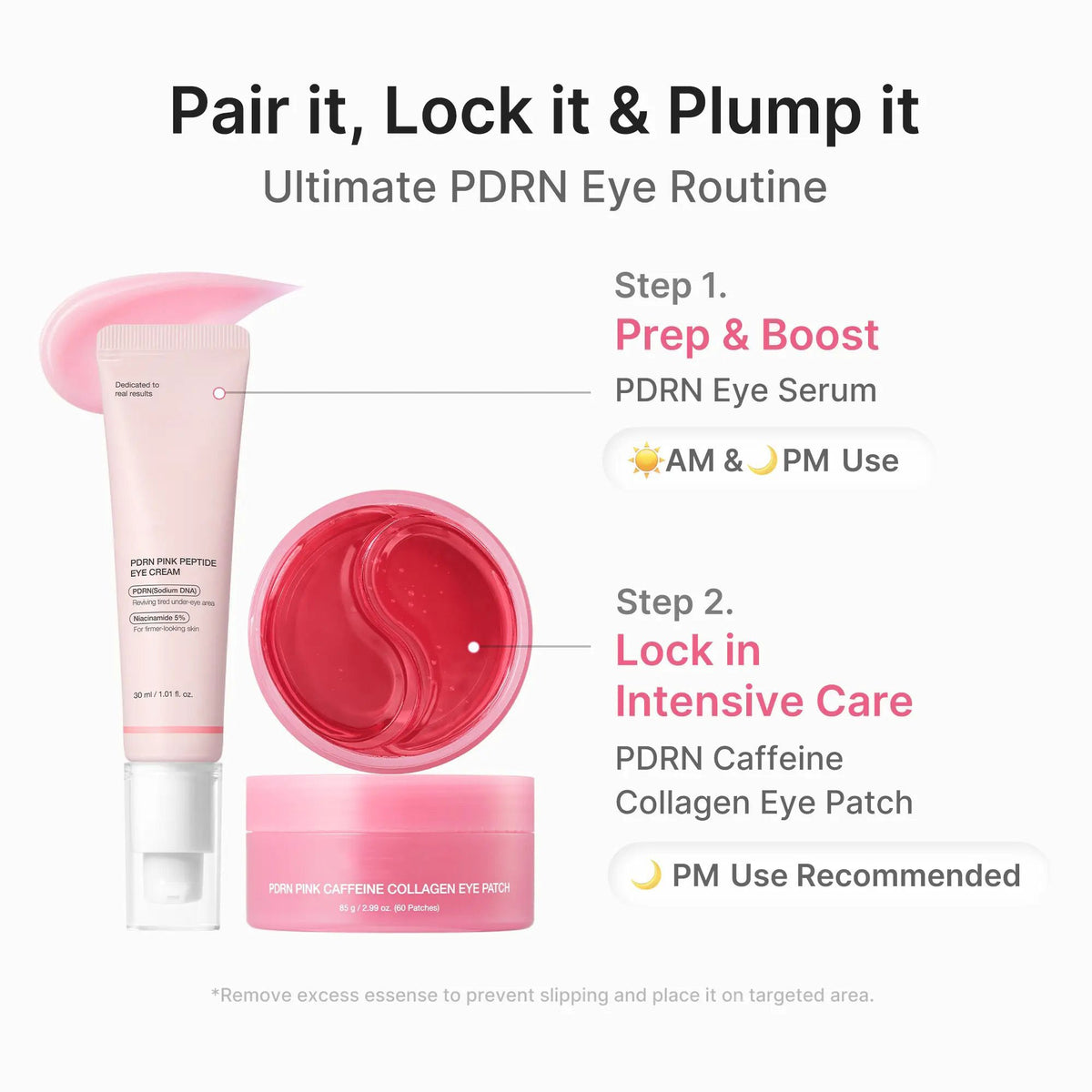 ⏰49% OFF✨PDRN Pink Caffeine Collagen Eye Patch – Firm, Plump & Revive Your Under-Eyes