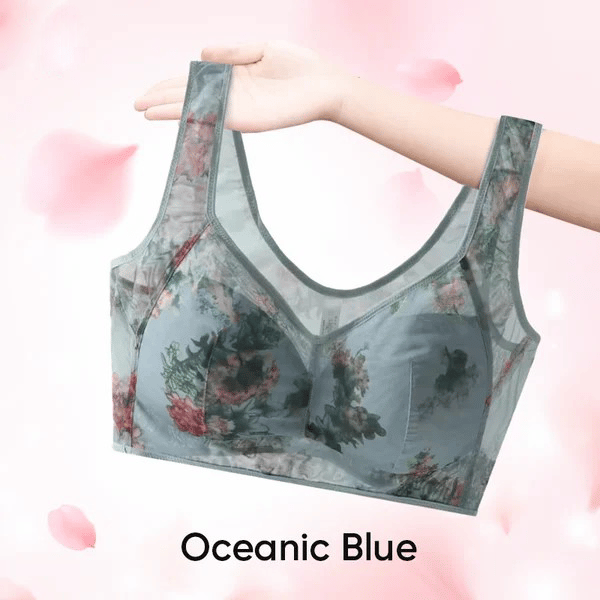 🎁 Super gather bra | Ice Silk Lace Cooling Comfort Bra