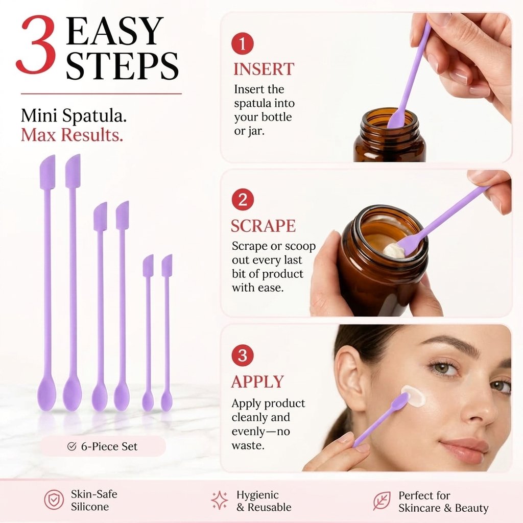 💖Mini Silicone Spatula Set for Makeup and Skincare