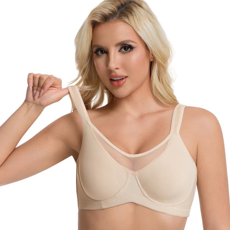 💐Women's Elegant Sheer Full Coverage Minimizer Bra
