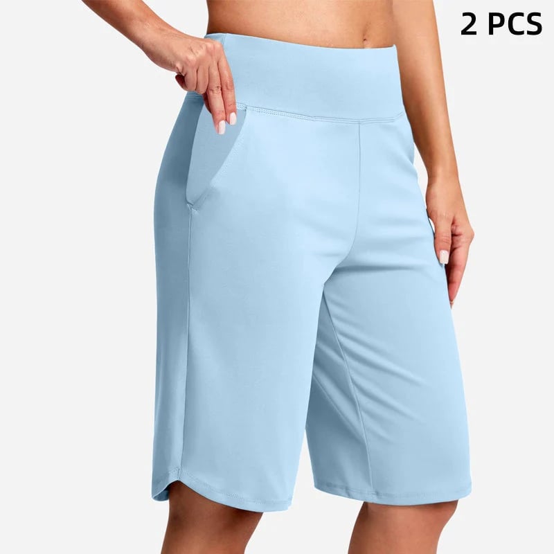 🌓Last Day 49% OFF-🔥Women's High-Waist Yoga Shorts with Pockets
