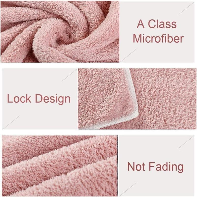 Hair Towel Caps, Extrame Soft & Ultra Absorbent, Fast Drying Hair Drying Caps Towel Turban Wrap for Wet Hair Women Light Shiny