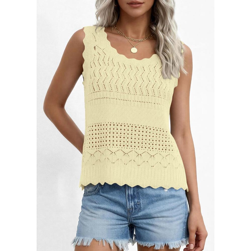 ✨Women's Crochet Tank Tops- Summer Spring Boho Sleeveless
