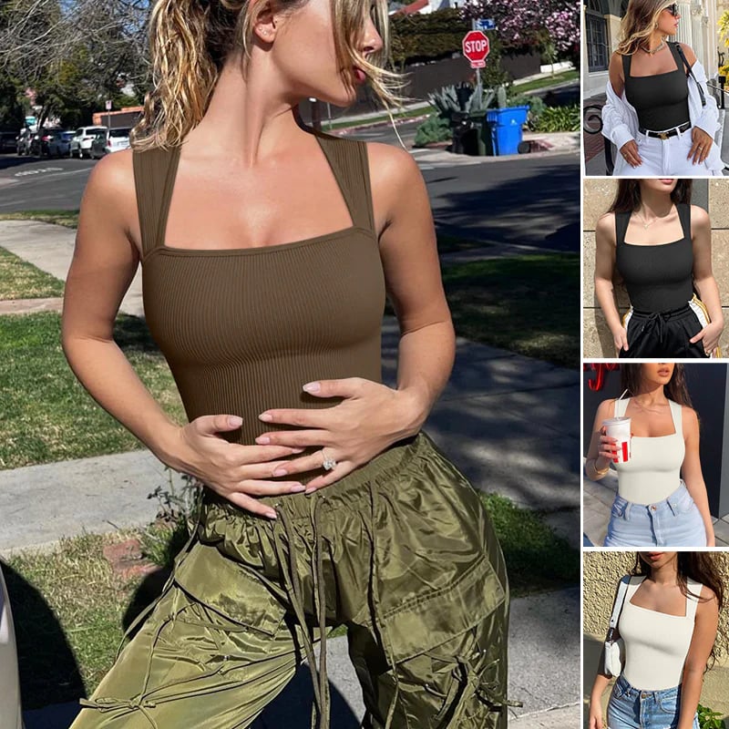 🔥Last Day 49% OFF✨Sleeveless Tummy Control Tank Tops Bodysuits