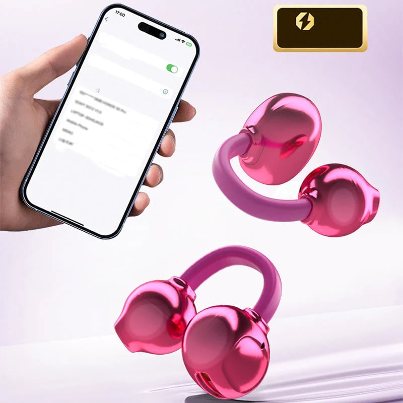 ⏰49% OFF✨💞Fashionable Clip-On Wireless Headphones with Handbag
