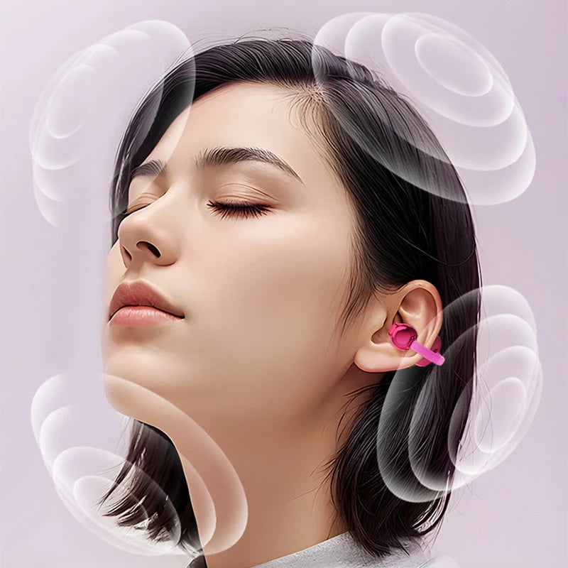⏰49% OFF✨💞Fashionable Clip-On Wireless Headphones with Handbag