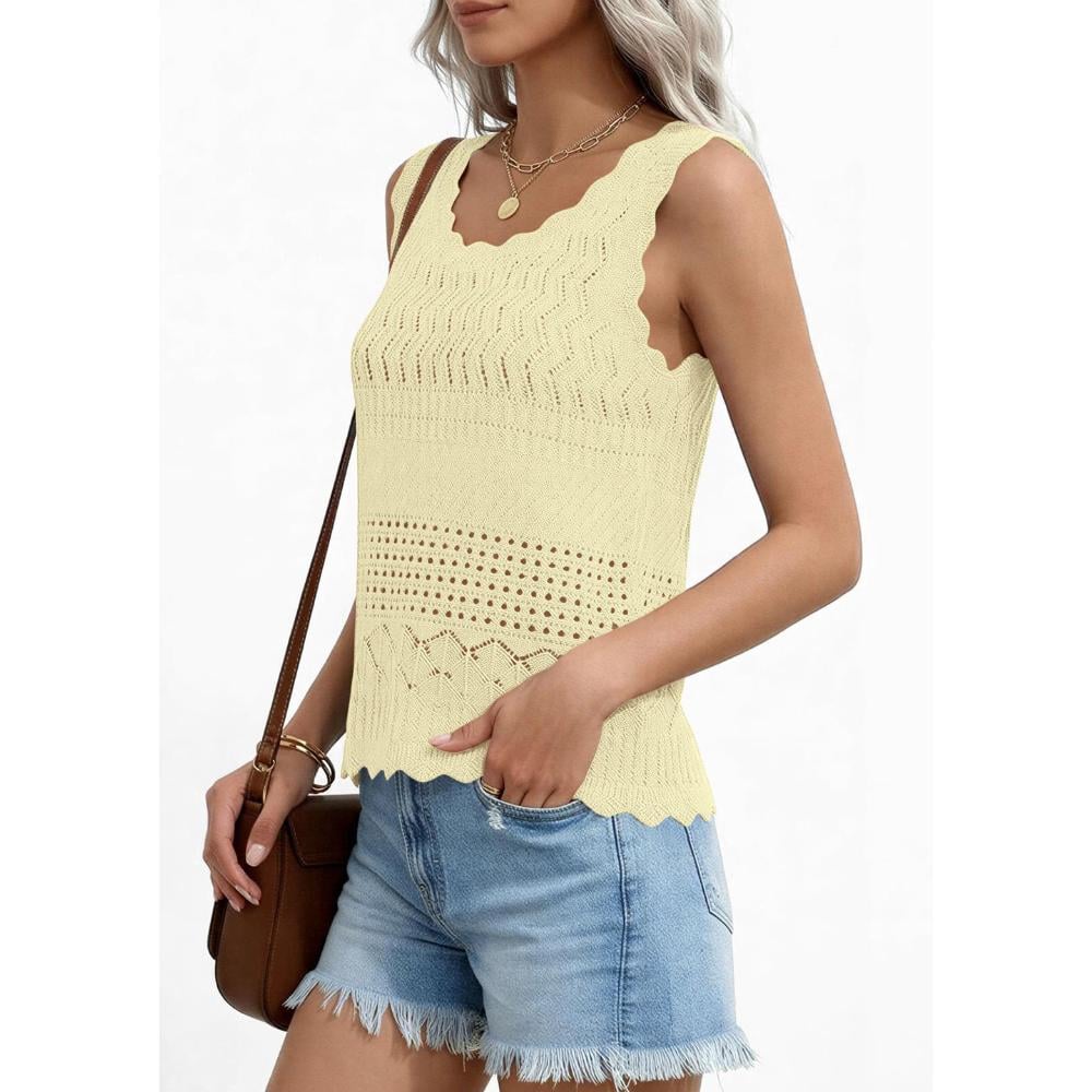✨Women's Crochet Tank Tops- Summer Spring Boho Sleeveless