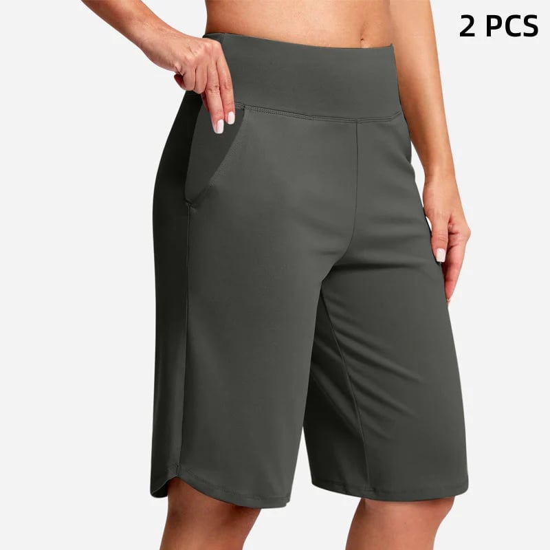 🌓Last Day 49% OFF-🔥Women's High-Waist Yoga Shorts with Pockets