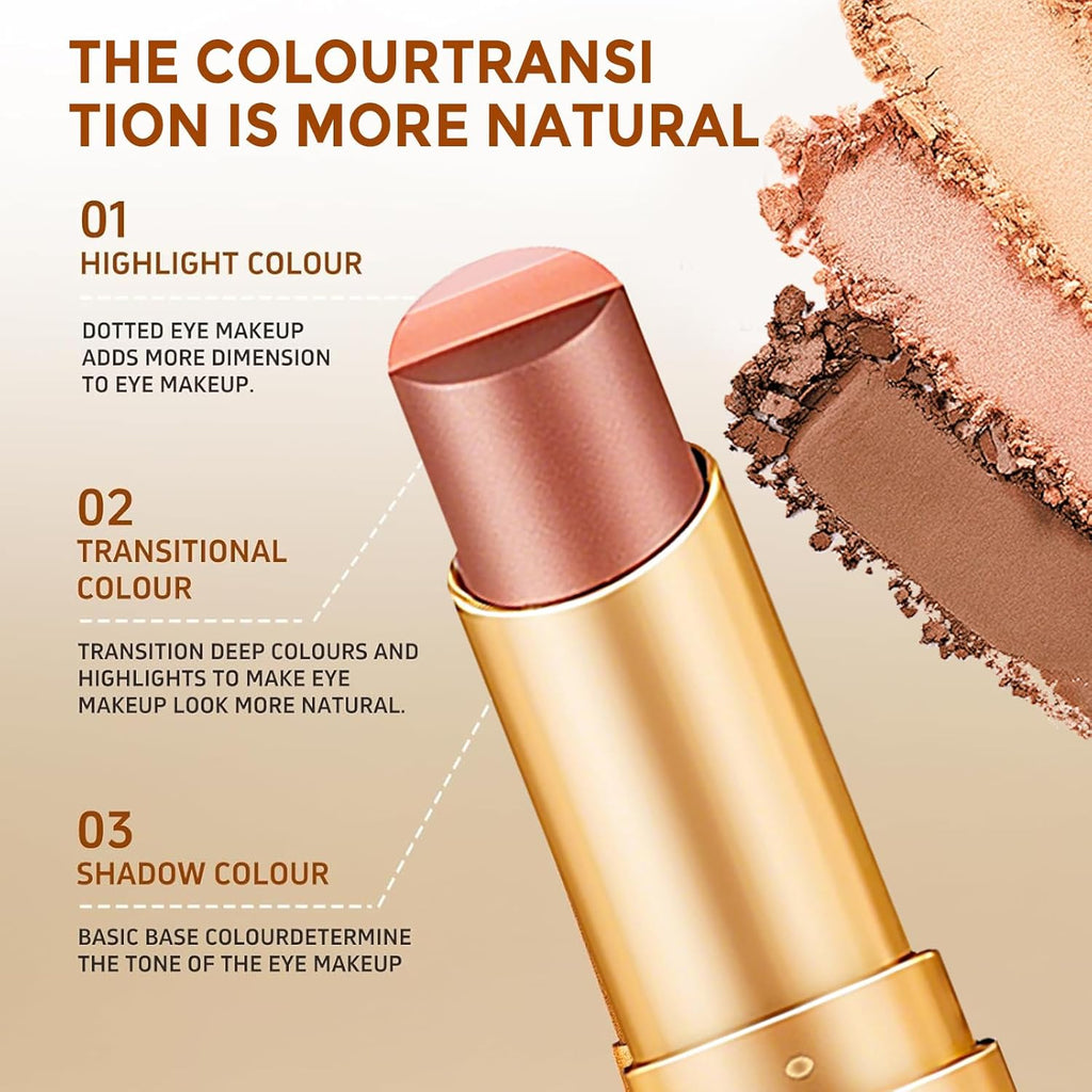 ✨Three-color Shade Cream Eye shadow Stick | Smooth & Blendable