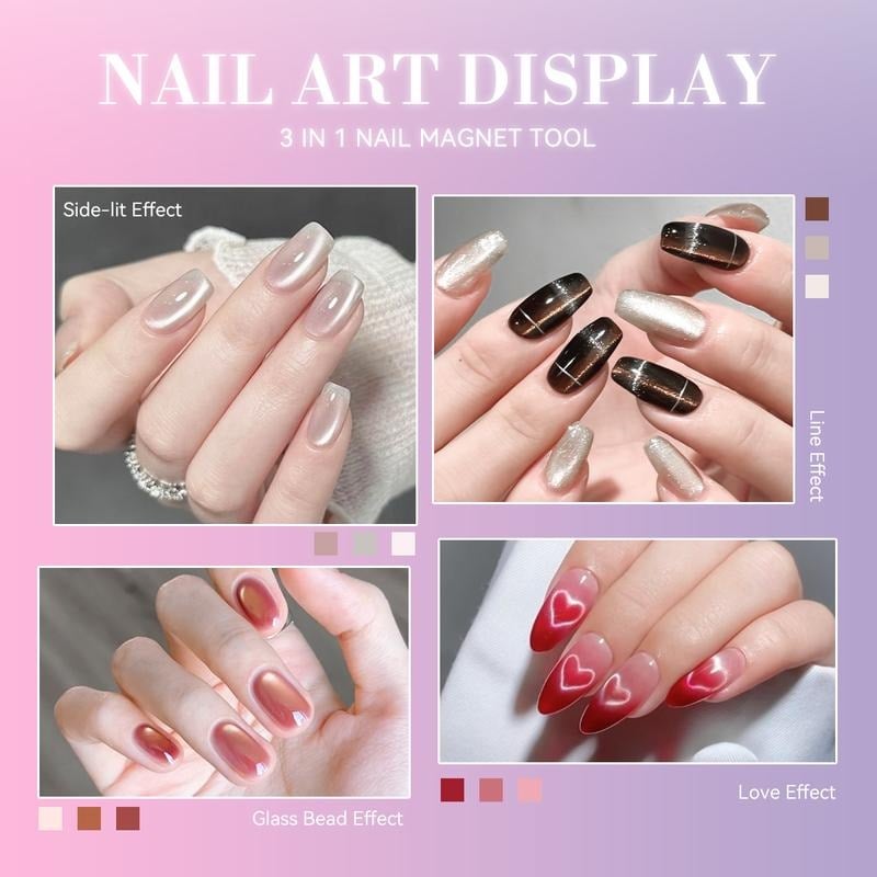 💕Hot sale 49% OFF💅✨ 3-in-1 Cat Eye Nail Magnet Tool
