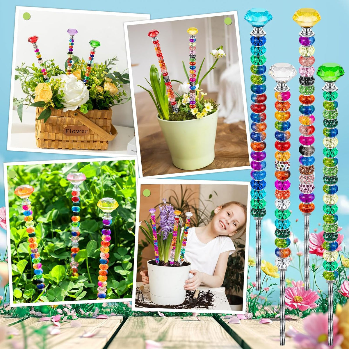 49%OFF🔥DIY Fairy Wand Garden Stake Beads Kits