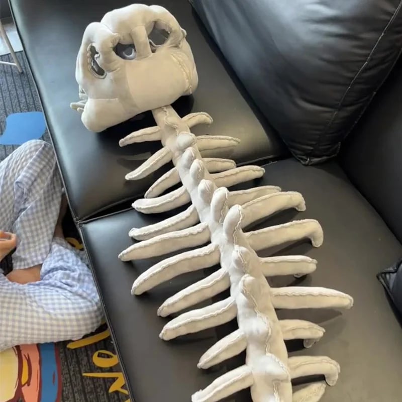 🔥Last Day 49% OFF✨Dinosaur Skeleton Plush Costume Wearable Soft Fossil Outfit for Kids & Adults