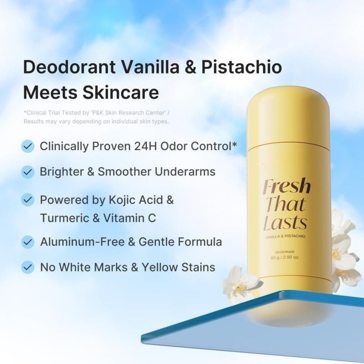 Medical Grade Vanilla Deodorant – 24H Odour Control with Skin-Nourishing Plant Oils🌞