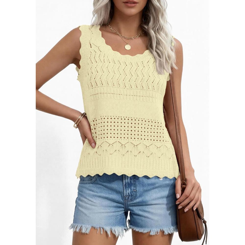 ✨Women's Crochet Tank Tops- Summer Spring Boho Sleeveless
