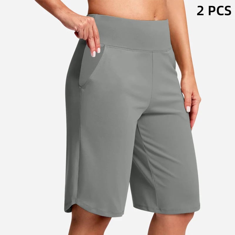 🌓Last Day 49% OFF-🔥Women's High-Waist Yoga Shorts with Pockets