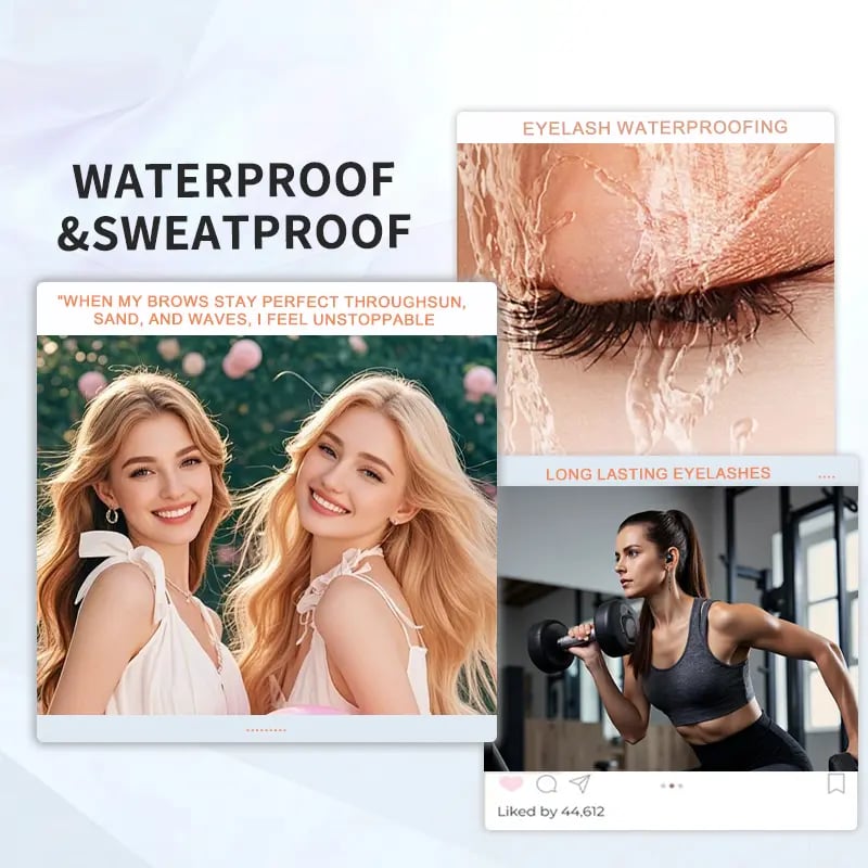 Decoratedo 24H Waterproof Volumizing Mascara – Long-Lasting Thick & Defined Lashes, Smudge-Proof & Sweat-Proof Lash Lift Effect