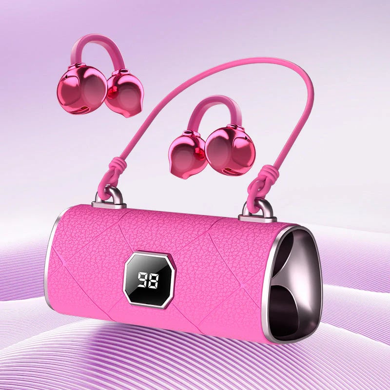 ⏰49% OFF✨💞Fashionable Clip-On Wireless Headphones with Handbag