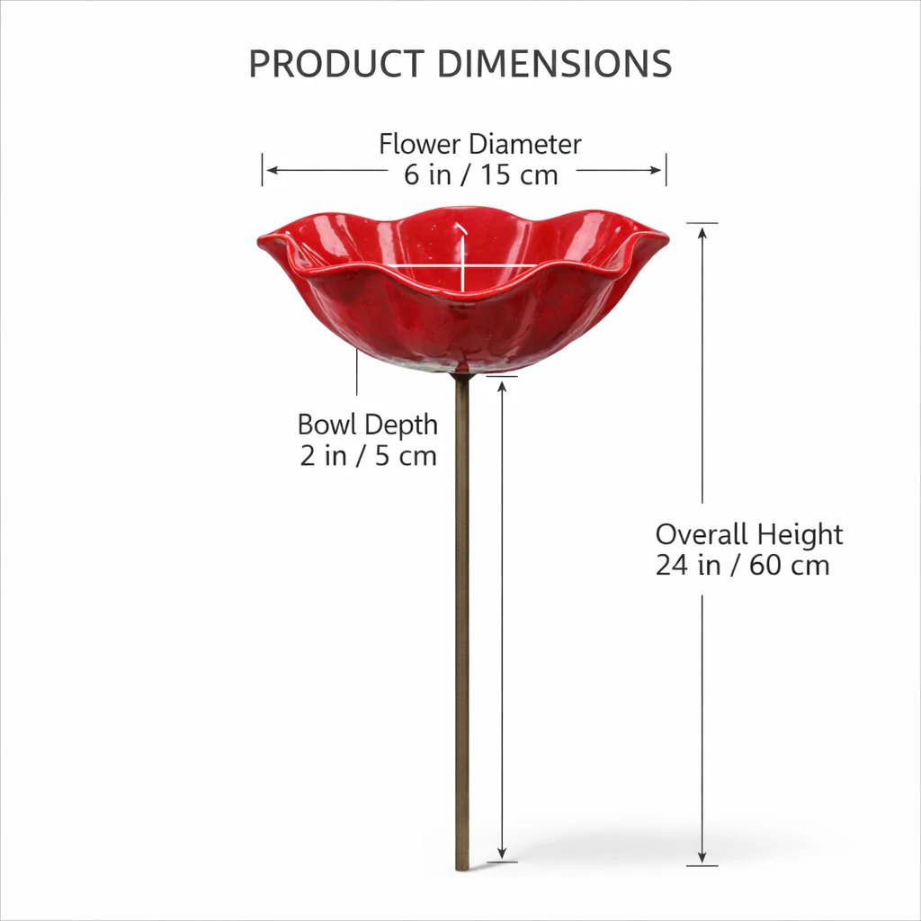 💖🎁Early Spring Limited-Time 50% Off--🎁Handmade Metal Flower Garden Stake🐦