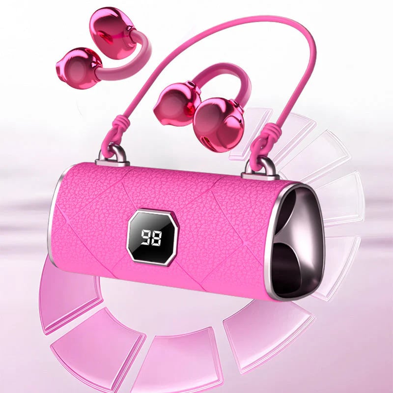 ⏰49% OFF✨💞Fashionable Clip-On Wireless Headphones with Handbag