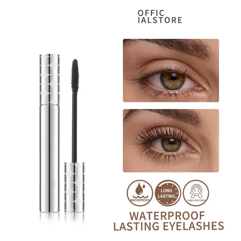 Decoratedo 24H Waterproof Volumizing Mascara – Long-Lasting Thick & Defined Lashes, Smudge-Proof & Sweat-Proof Lash Lift Effect