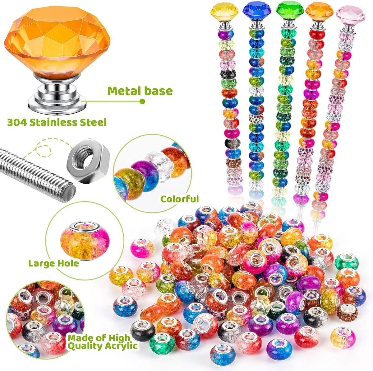 49%OFF🔥DIY Fairy Wand Garden Stake Beads Kits