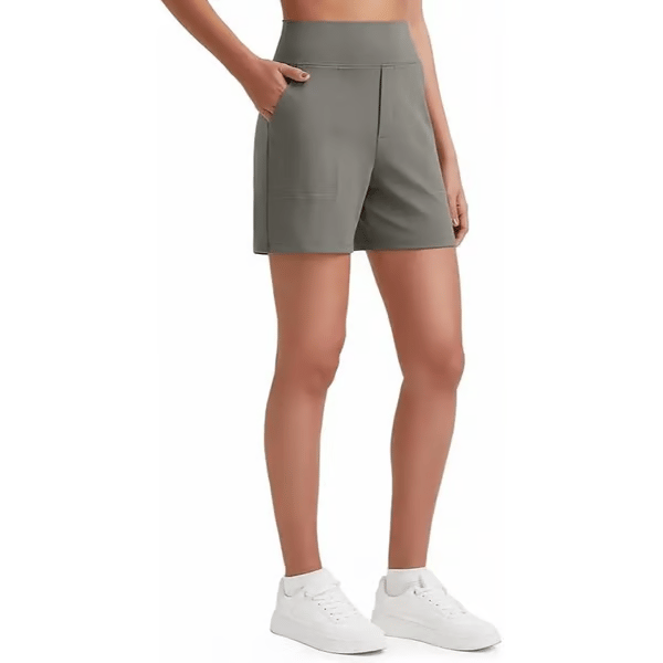 High Waisted Yoga Bermuda Shorts | Women Casual Activewear