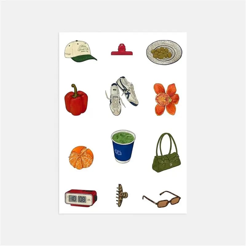 🍓✨2026 New "Girlhood" Sticker Book: 1260+ Pcs Aesthetic Stickers & 55 Pages of Retro Ephemera