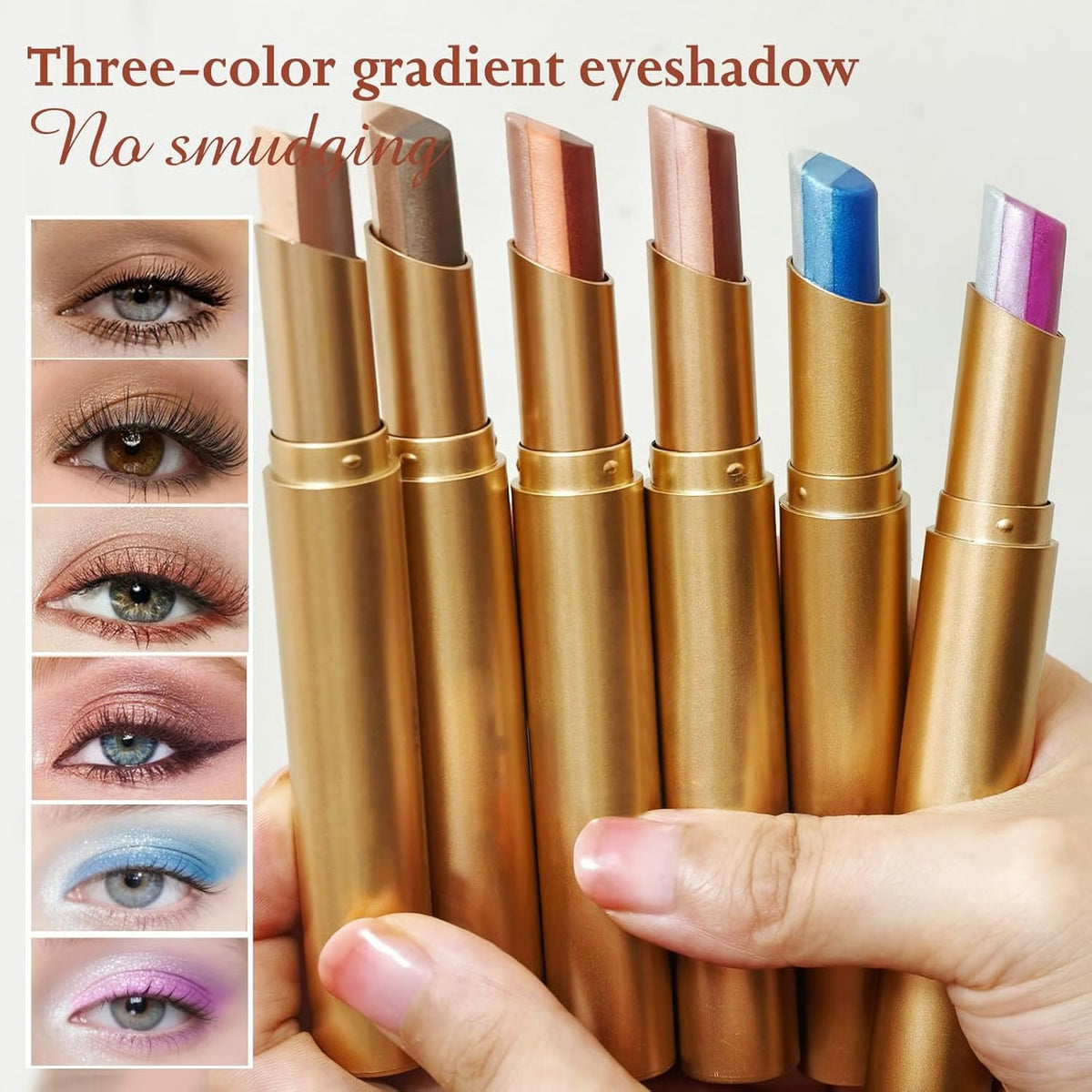 ✨Three-color Shade Cream Eye shadow Stick | Smooth & Blendable