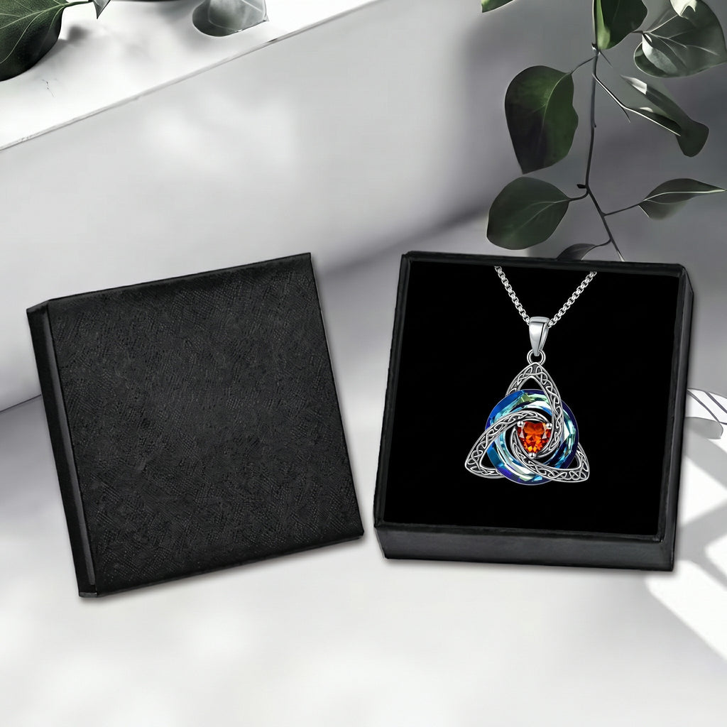 ✝️Birthstone Celtic Trinity Knot Necklace ✨