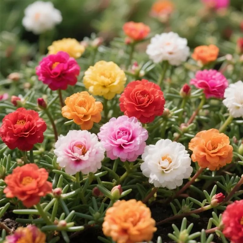 🌸Moss Rose Seeds – 🌿Perennial Flower Seeds / Large Flowers / Easy to Grow