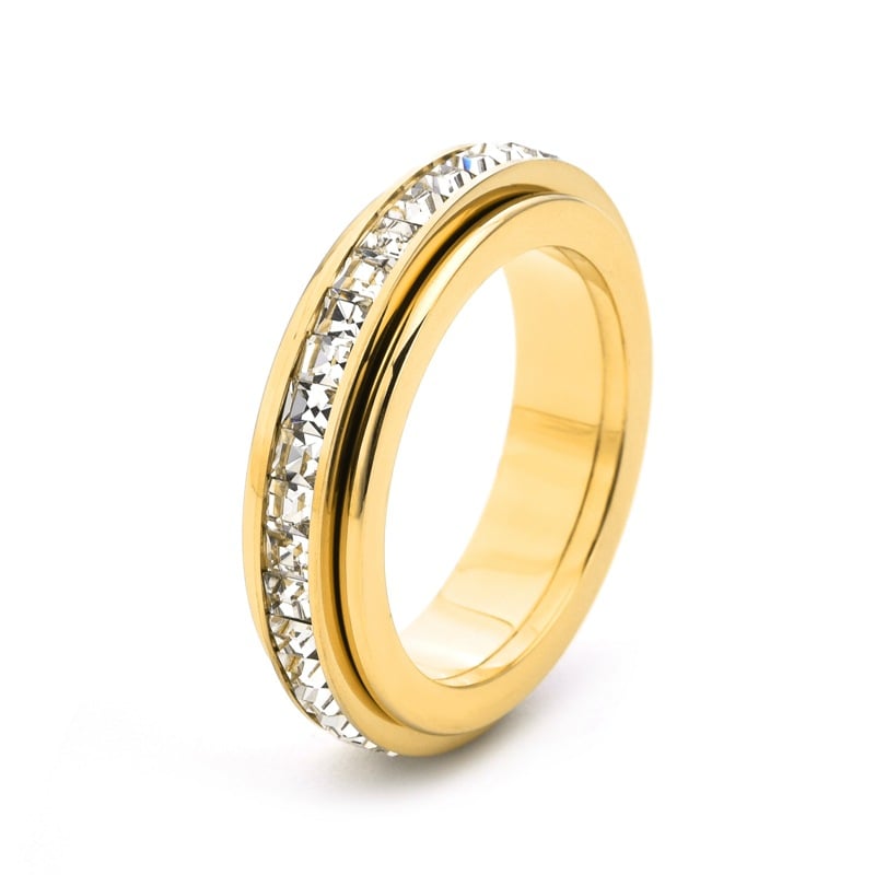 🎁Today Only 49% Off - Sparkling Spinning Ring, Relieves Anxiety, Symbolizes Vows & Luck, Waterproof & Fade-Resistant