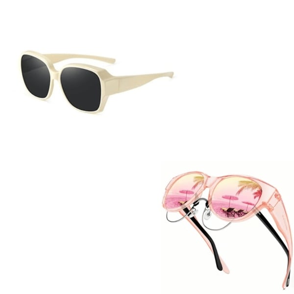 LAST DAY BUY 1 GET 1 FREE😎 Fitover Polarized Sunglasses for Myopia | UV400 & Anti-Blue Light | Ultra-Light Cat-Eye