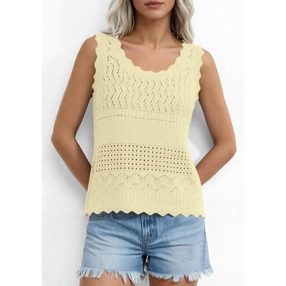 ✨Women's Crochet Tank Tops- Summer Spring Boho Sleeveless