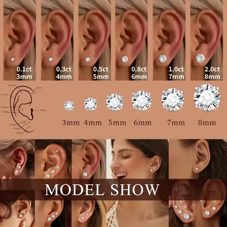 🔥Last Day 49% OFF 🔥Classic Moissanite Earrings