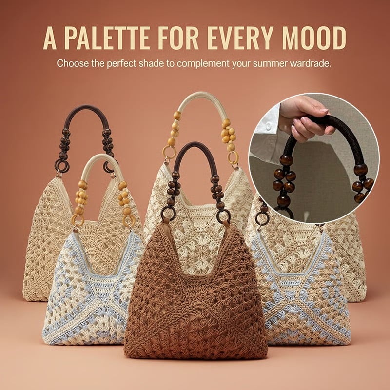 🌓Last Day 49% OFF-✨Woven Straw Shoulder Bag