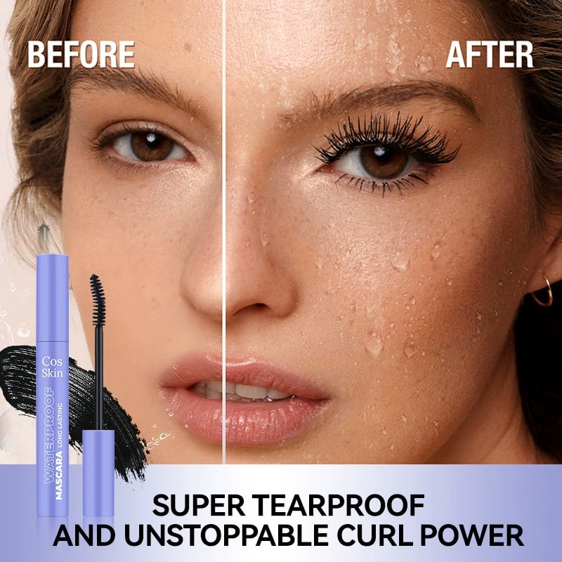 Waterproof Mascara Black Volume Lengthening Smudge-proof Eyelashes Eye Makeup
