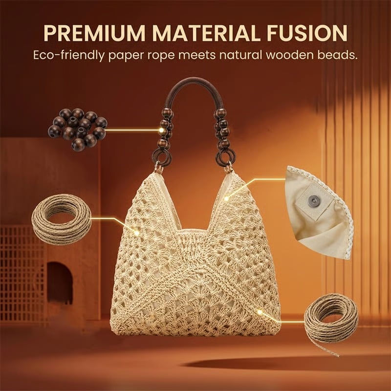 🌓Last Day 49% OFF-✨Woven Straw Shoulder Bag