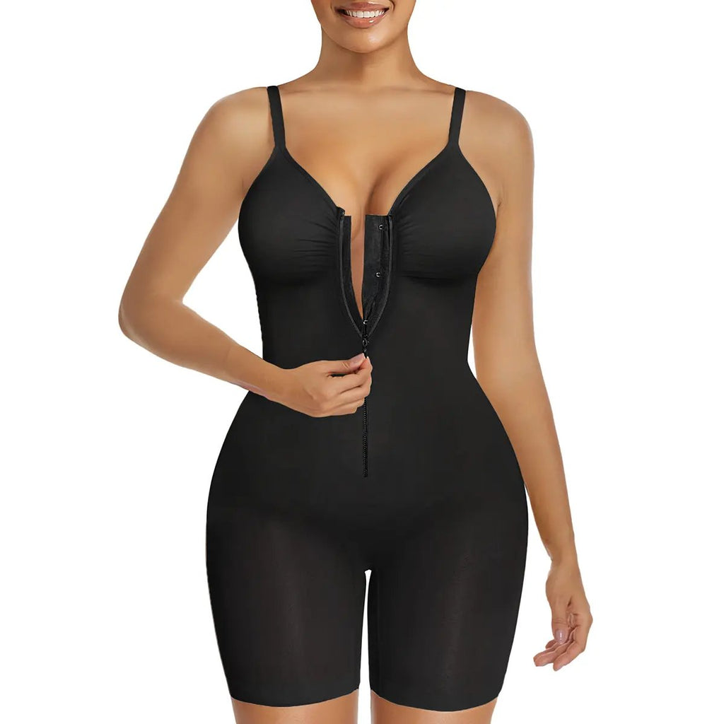 🔥 Sculpting Seamless Bodysuit — Tummy Control Shapewear with Zipper Support