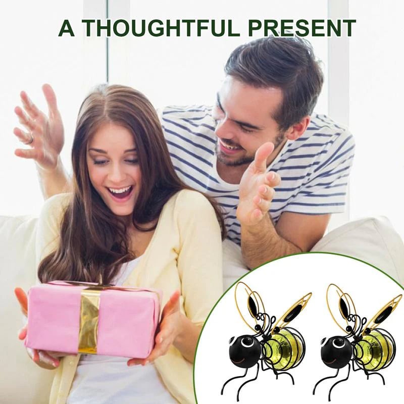 🐝Outdoor Hanging Solar Bee Light - Perfect Gift For Plant Lovers Moms Or Literally Anyone Who Smiles❤️